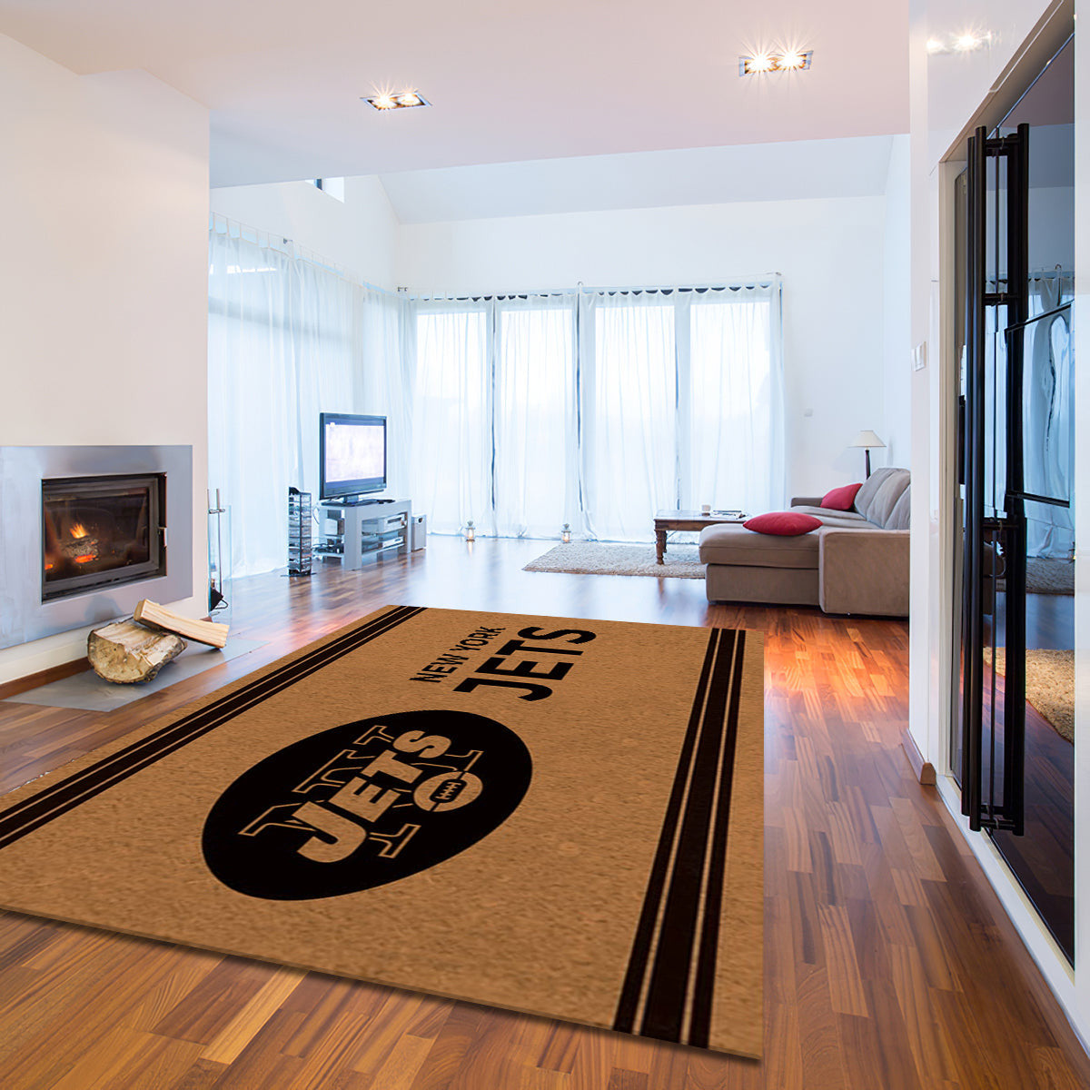 New York Jets Logo Turf teppich, teppiche - Rasen outdoor teppich, teppich wohnzimmer , Küchenteppich, kinderzimmer, modern