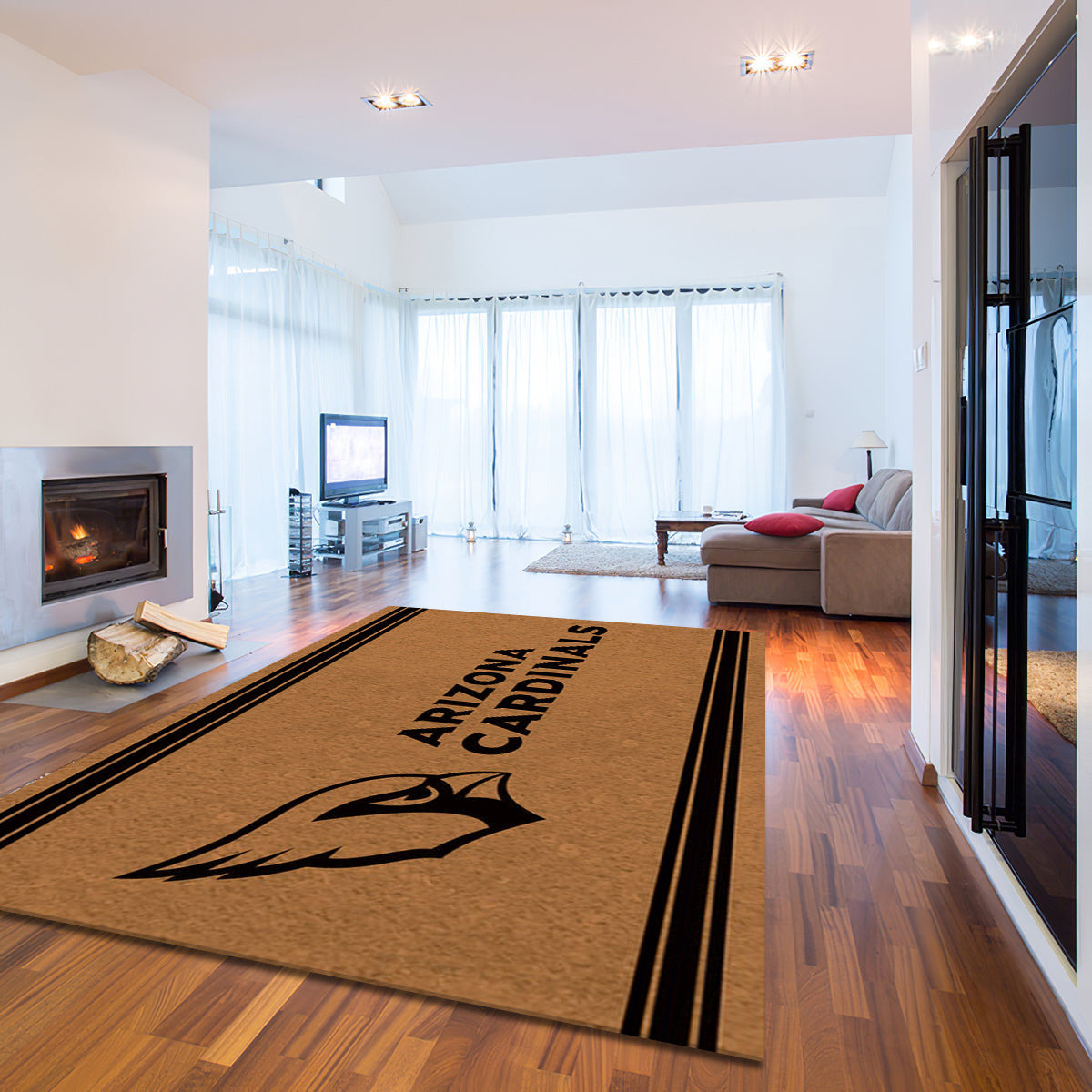 Arizona Cardinals Logo Turf teppich, teppiche - Rasen outdoor teppich, teppich wohnzimmer , Küchenteppich, kinderzimmer, modern