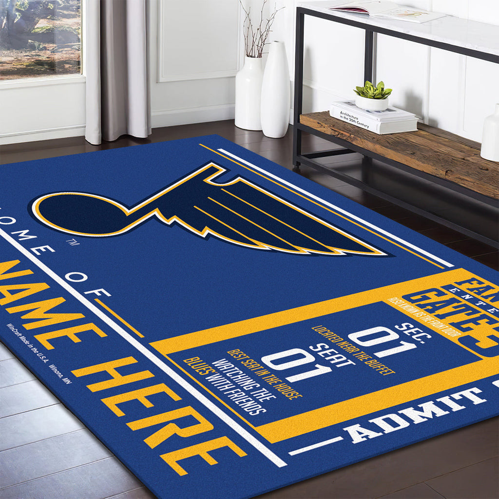St. Louis Blues teppich, teppiche - outdoor teppich, teppich wohnzimmer , Küchenteppich, kinderzimmer, modern