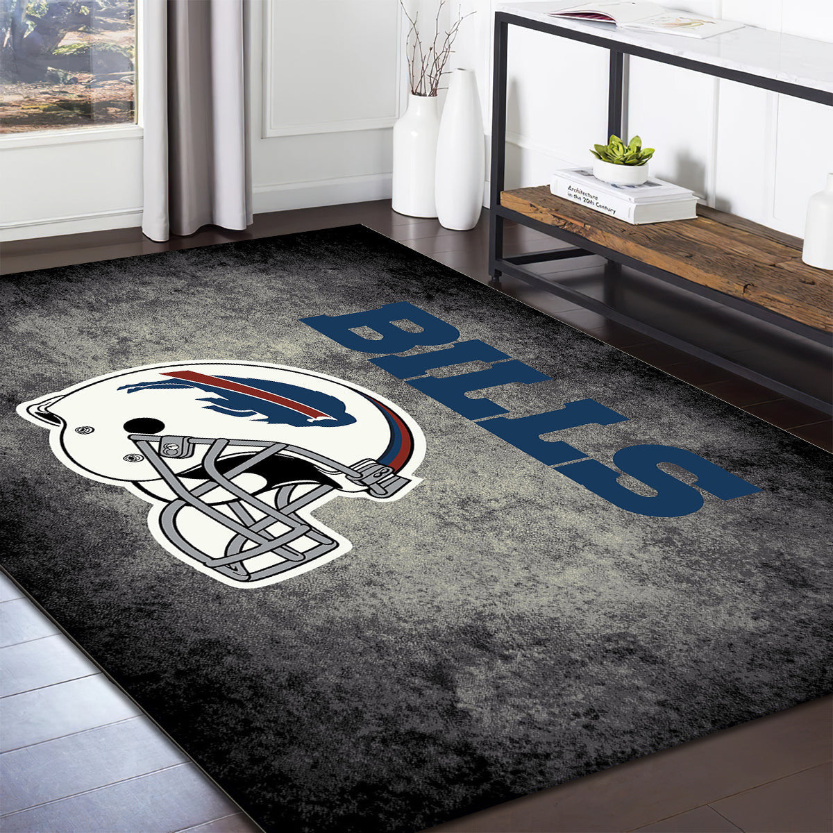 Buffalo Bills Imperial Distressed teppich, teppiche - Sport outdoor teppich, teppich wohnzimmer, Küchenteppich, kinderzimmer, modern