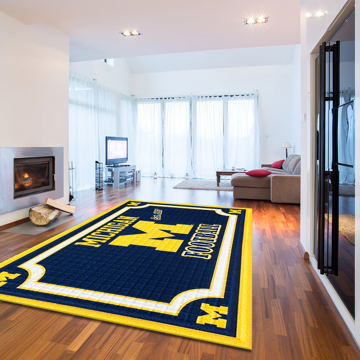 Michigan Wolverines Embossed teppich, teppiche - Michigan Vielfraße geprägt outdoor teppich, teppich wohnzimmer , Küchenteppich, kinderzimmer, modern