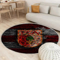 Augsburger Fc Teppich Rund, Teppiche - Feuer Outdoor Teppich Rund, Bundesliga Teppich Wohnzimmer, Carpet, Rug