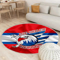 Adler Mannheim Deutscher Eishockeyverein Teppich Rund, Teppiche - Emblem Outdoor Teppich Rund, Mannheim Teppich Wohnzimmer, Carpet, Rug