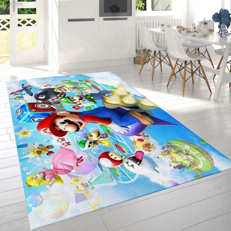 Super Mario 47 Teppich, Teppiche - Outdoor Teppich, Teppich Wohnzimmer, Küchenteppich, Kinderzimmer, Modern