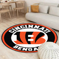 Cincinnati Bengals Kreis Logo Teppich Rund, Teppiche - Outdoor Teppich Rund, Teppich Wohnzimmer, Carpet, Rug