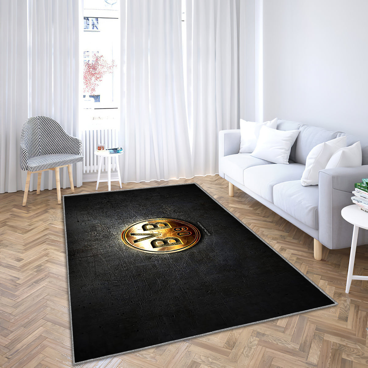 Borussia Dortmund Fc Teppich, Teppiche - Goldenes Logo Outdoor Teppich, Teppich Wohnzimmer, Küchenteppich, Kinderzimmer, Modern 1