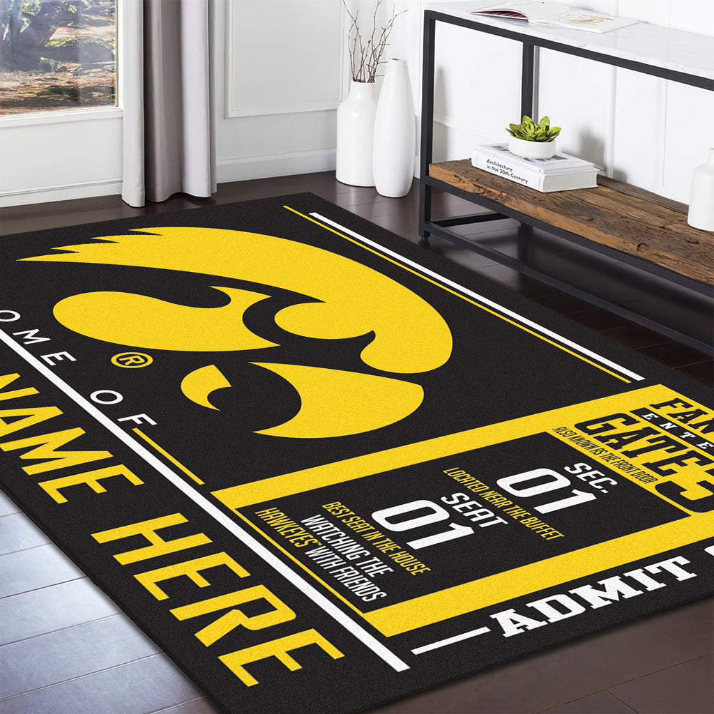 Iowa Hawkeyes teppich, teppiche - outdoor teppich, teppich wohnzimmer , Küchenteppich, kinderzimmer, modern