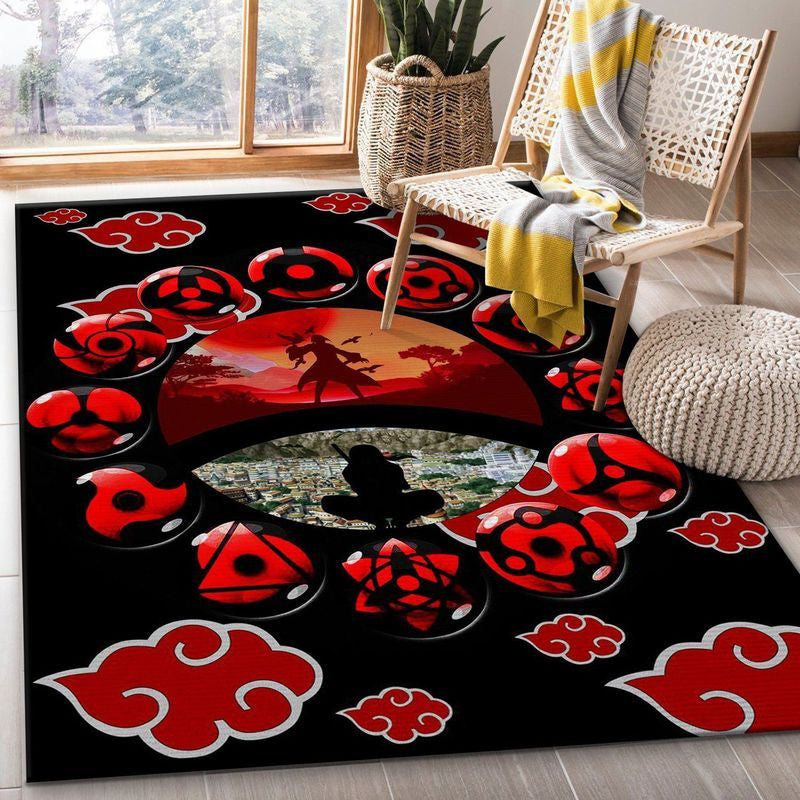 Uchiha Itachi Akatsuki Anime Teppich, Teppiche - Outdoor Teppich, Teppich Wohnzimmer, Küchenteppich, Kinderzimmer, Modern
