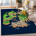 Super Mario World Map1002 Teppich, Teppiche - Outdoor Teppich, Teppich Wohnzimmer, Küchenteppich, Kinderzimmer, Modern