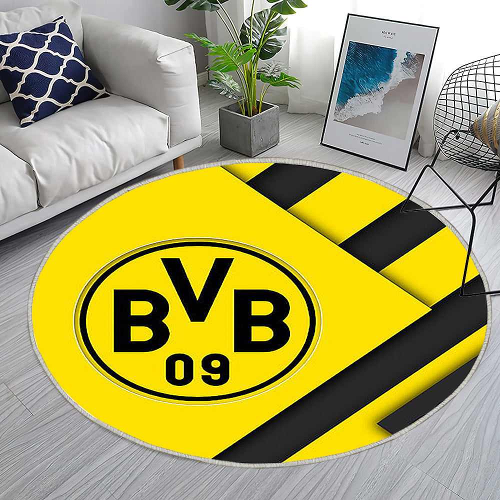 Borussia Dortmund Teppich Rund, Teppiche - Fc Materialdesign Outdoor Teppich Rund, Bvb Teppich Wohnzimmer, Carpet, Rug