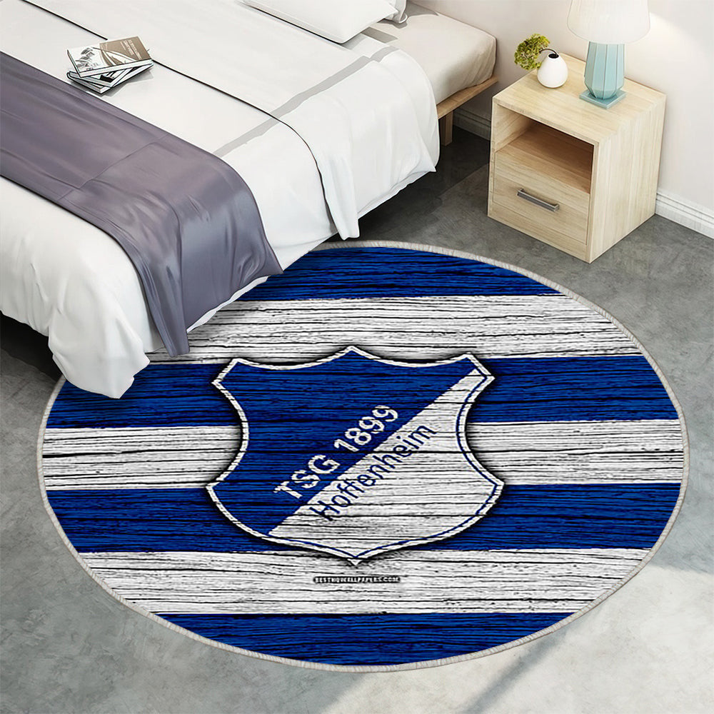 Hoffenheimer Bundesliga Teppich Rund, Teppiche - Deutschland Outdoor Teppich Rund, Teppich Wohnzimmer, Carpet, Rug