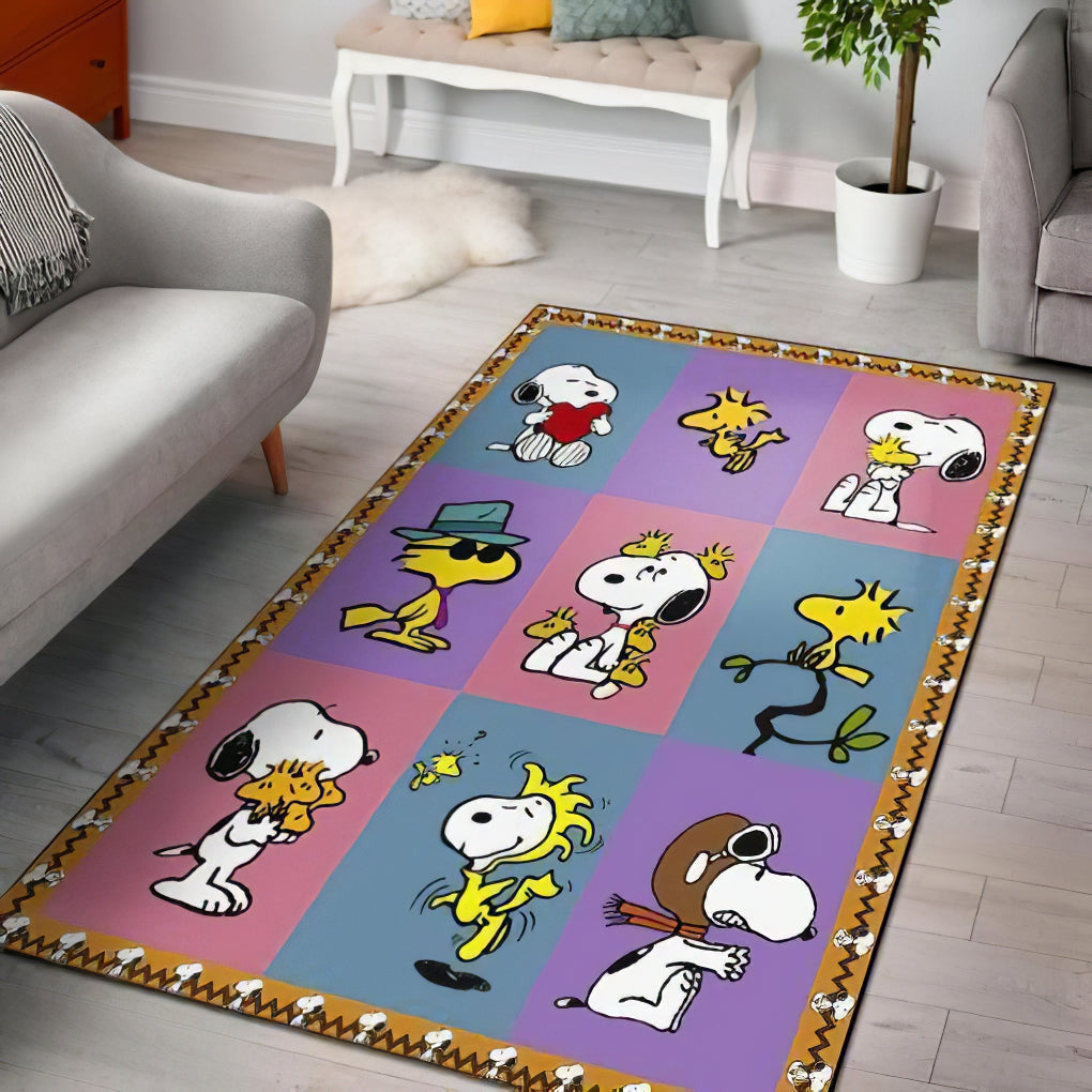 Snoopy Dog 32 Teppich, Teppiche - Outdoor Teppich, Teppich Wohnzimmer, Küchenteppich, Kinderzimmer, Modern