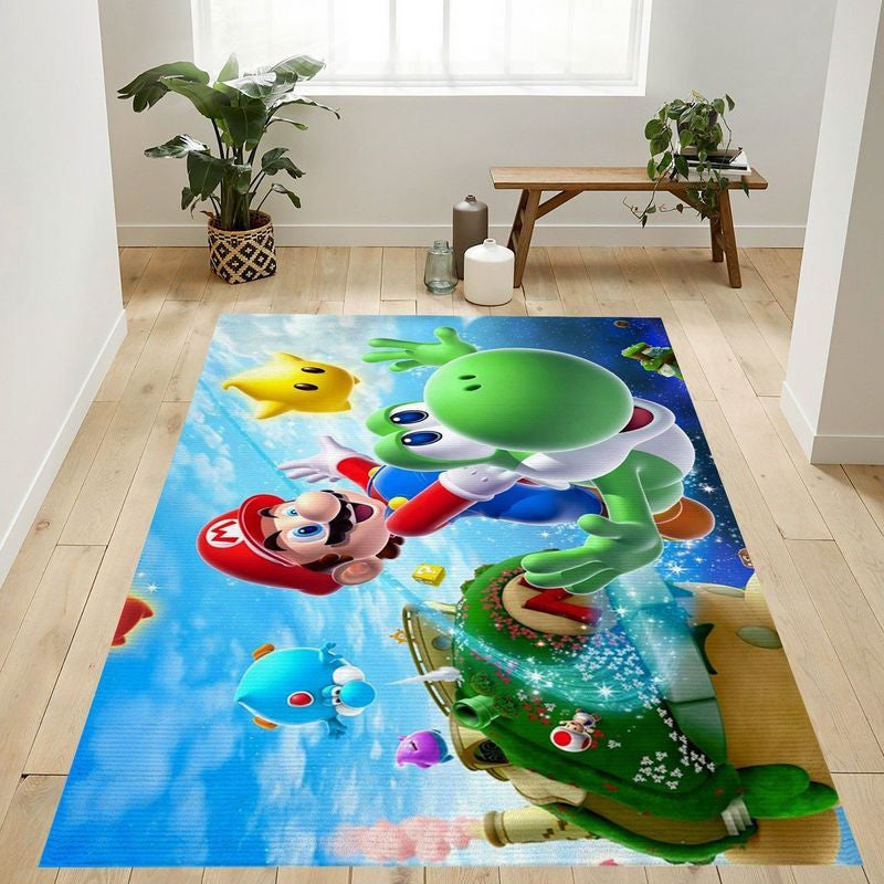 Super Mario 28 Teppich, Teppiche - Outdoor Teppich, Teppich Wohnzimmer, Küchenteppich, Kinderzimmer, Modern