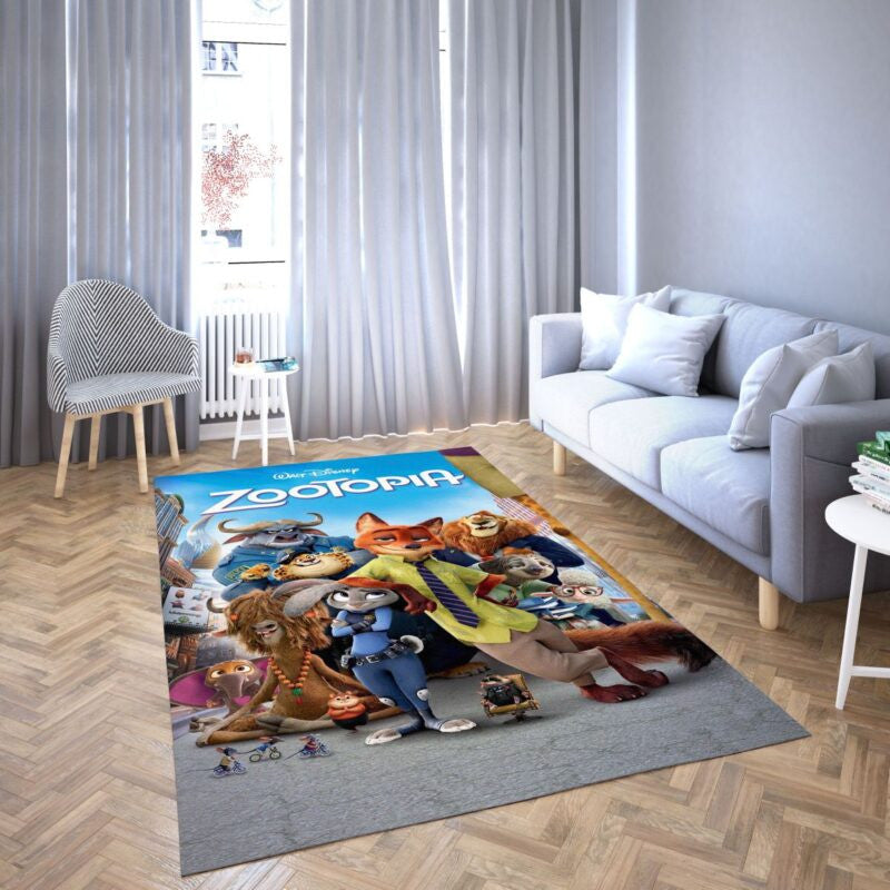 Zootopia Karikatur Lieblings 5 Teppich, Teppiche - Outdoor Teppich, Teppich Wohnzimmer, Küchenteppich, Kinderzimmer, Modern