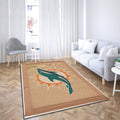 Miami Dolphins Jute teppich, teppiche - delfine outdoor teppich, teppich wohnzimmer , Küchenteppich, kinderzimmer, modern