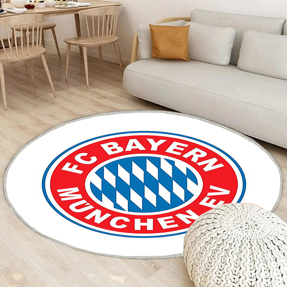 Emblem, Bayern München, Logo, Deutschland, Fußball Teppich Rund, Teppiche - Outdoor Teppich Rund, Teppich Wohnzimmer, Carpet, Rug