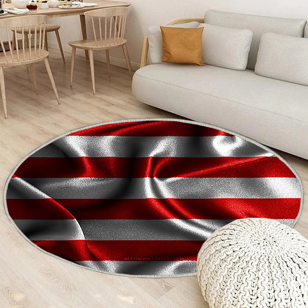 Bremer Flagge Seidenwellenfahnen Teppich Rund, Teppiche - Deutsche Staaten Outdoor Teppich Rund, Flagge Von Bremen Teppich Wohnzimmer, Carpet, Rug