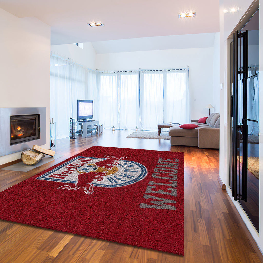 New York Red Bulls Welcome teppich, teppiche - willkommen outdoor teppich, teppich wohnzimmer , Küchenteppich, kinderzimmer, modern