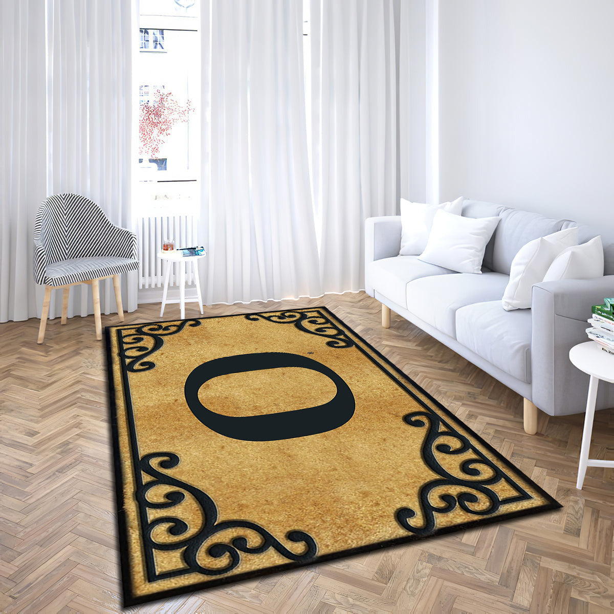 Oregon Ducks Coir teppich, teppiche - Kokos outdoor teppich, teppich wohnzimmer , Küchenteppich, kinderzimmer, modern