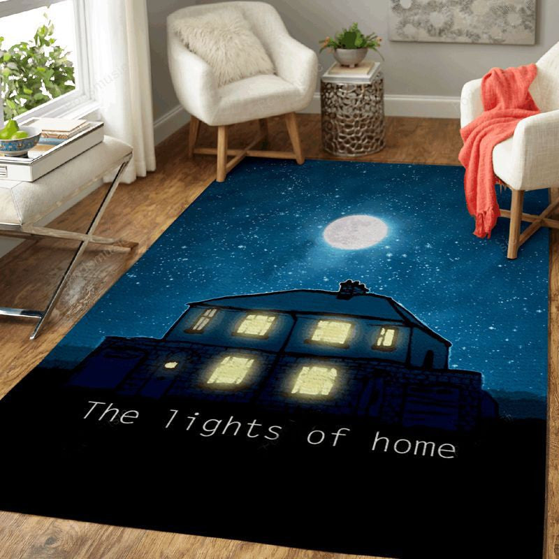 The Lights Of Home Music Art Teppich, Teppiche - Outdoor Teppich, Teppich Wohnzimmer, Küchenteppich, Kinderzimmer, Modern