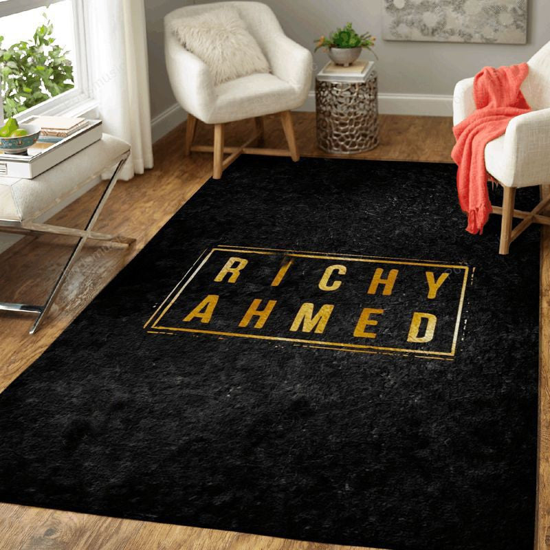 Richy Ahmed Gold Badges Art Teppich, Teppiche - Outdoor Teppich, Teppich Wohnzimmer, Küchenteppich, Kinderzimmer, Modern