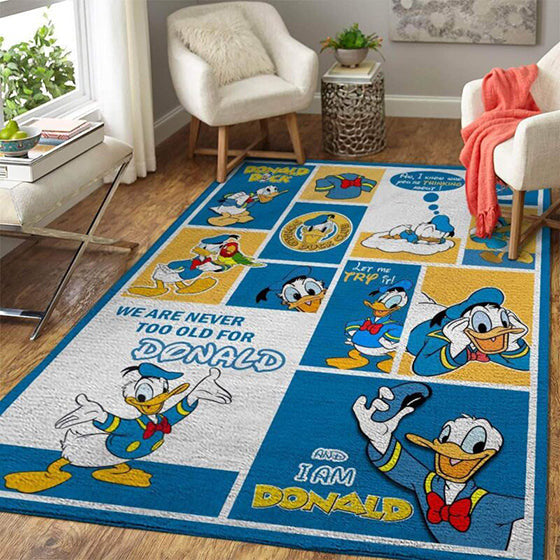 Donald Duck teppich, teppiche - outdoor teppich, teppich wohnzimmer, Küchenteppich, kinderzimmer, modern