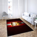 FC Augsburg Teppich, Teppiche – Goldenes Logo Outdoorteppich, Wohnzimmerteppich, Küchenteppich, Kinderzimmer, Modern