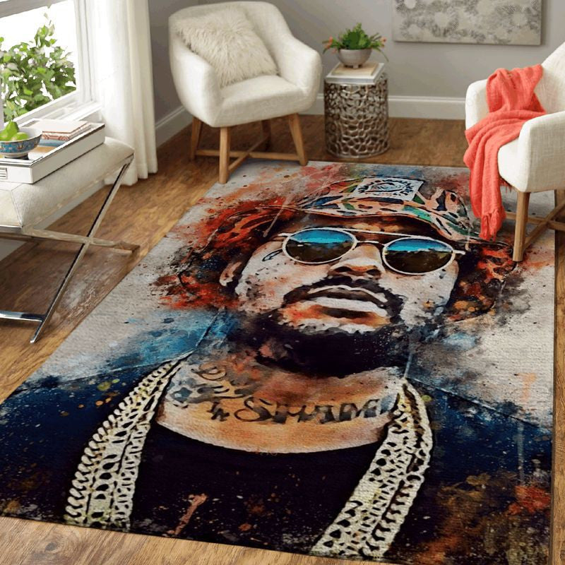 Schoolboy Q Rapper 2 Teppich, Teppiche - Outdoor Teppich, Teppich Wohnzimmer, Küchenteppich, Kinderzimmer, Modern
