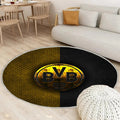 Borussia Dortmund Teppich Rund, Teppiche - Bvb Metall Outdoor Teppich Rund, Teppich Wohnzimmer, Carpet, Rug