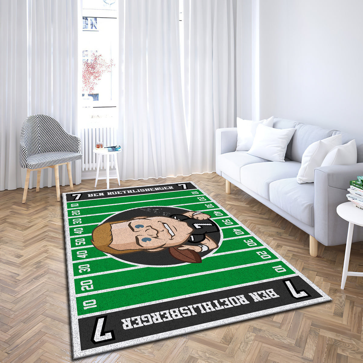 Ben Roethlisberger Pittsburgh Steelers teppich, teppiche - outdoor teppich, teppich wohnzimmer , Küchenteppich, kinderzimmer, modern