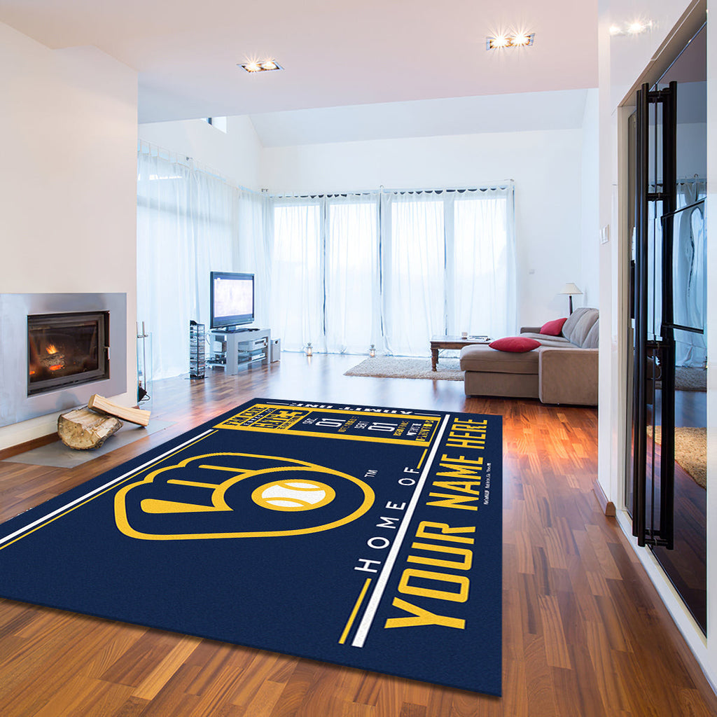 Milwaukee Brewers teppich, teppiche - Brauer outdoor teppich, teppich wohnzimmer , Küchenteppich, kinderzimmer, modern