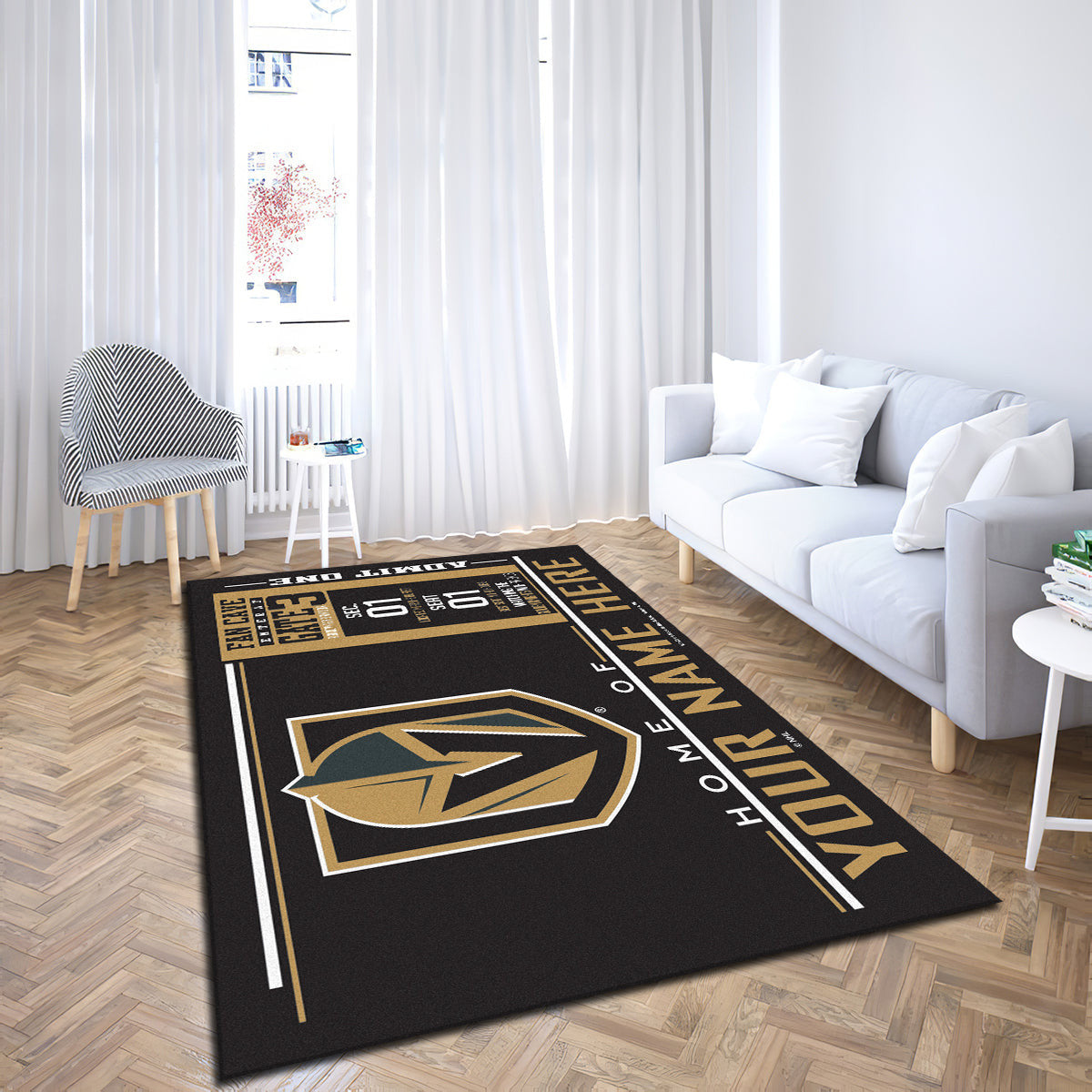 Vegas Golden Knights teppich, teppiche - Vegas goldene Ritter outdoor teppich, teppich wohnzimmer , Küchenteppich, kinderzimmer, modern