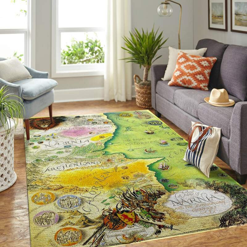 Narnia Map V2 teppich, teppiche - Karte outdoor teppich, teppich wohnzimmer , Küchenteppich, kinderzimmer, modern