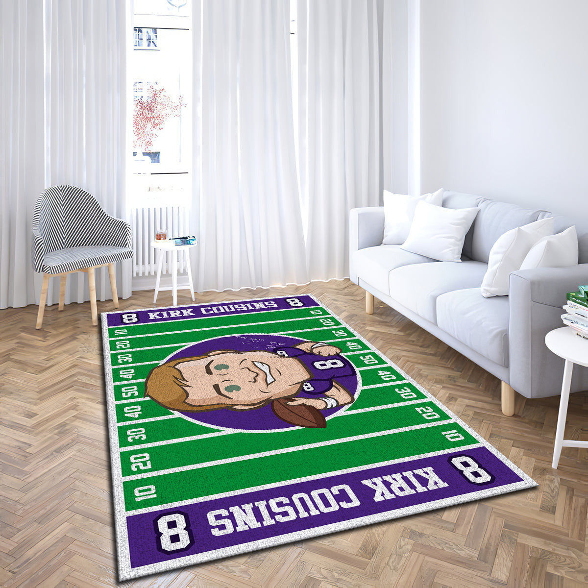 Kirk Cousins Minnesota Vikings Imperial Players teppich, teppiche - Sport outdoor teppich, teppich wohnzimmer, Küchenteppich, kinderzimmer, modern
