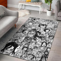 Anime Girl Face teppich, teppiche - Gesicht eines Anime Mädchens outdoor teppich, teppich wohnzimmer , Küchenteppich, kinderzimmer, modern