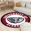 Alabama Elephant Circle Logo Teppich Rund, Teppiche - Outdoor Teppich Rund, Teppich Wohnzimmer, Carpet, Rug