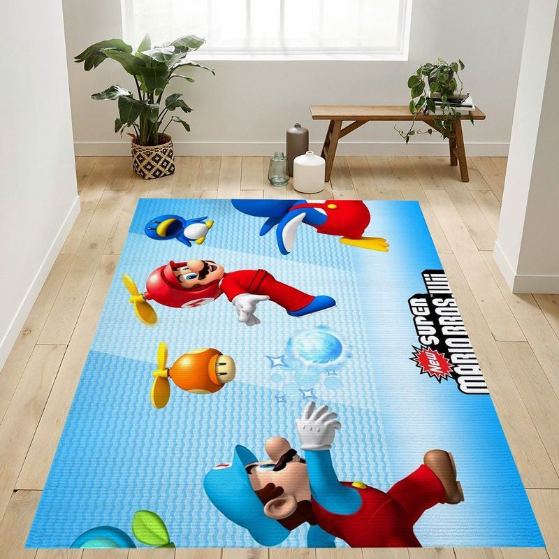 Super Mario 97 Teppich, Teppiche - Outdoor Teppich, Teppich Wohnzimmer, Küchenteppich, Kinderzimmer, Modern