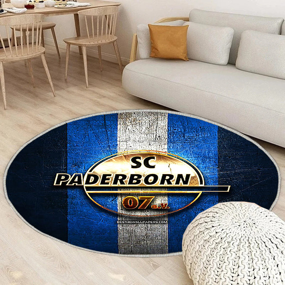 Sc Paderborn 07 Teppich Rund, Teppiche - Golden Outdoor Teppich Rund, Bundesliga Teppich Wohnzimmer, Carpet, Rug