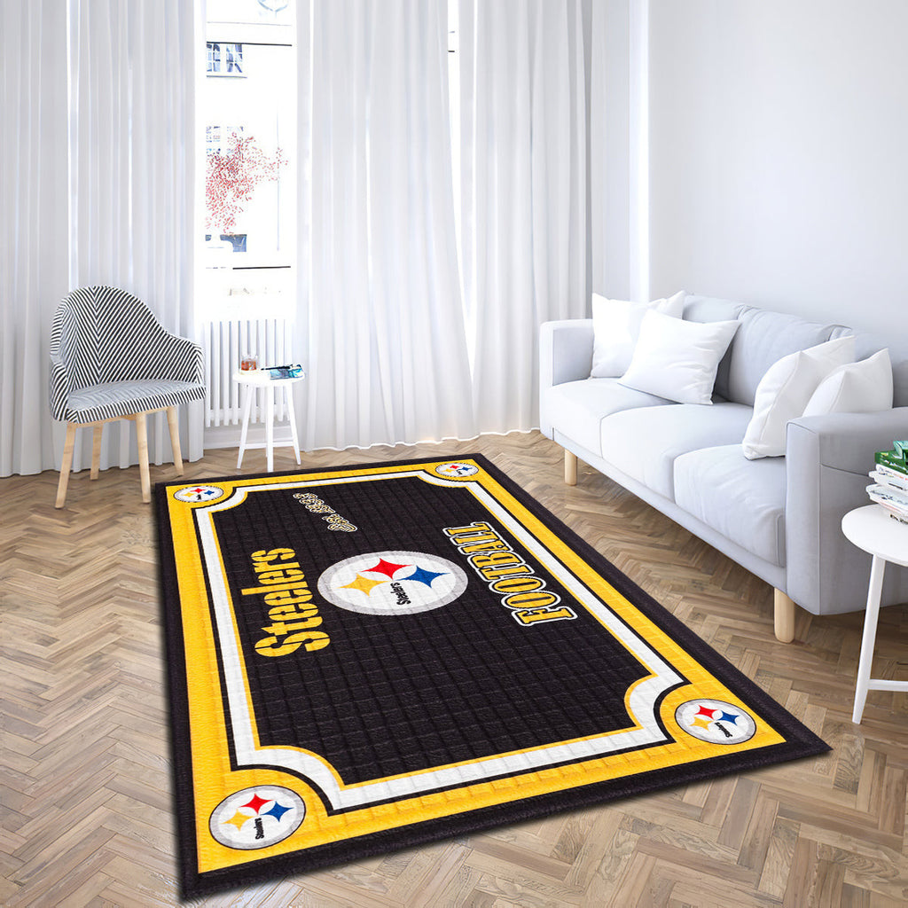 Pittsburgh Steelers Embossed teppich, teppiche - geprägt outdoor teppich, teppich wohnzimmer , Küchenteppich, kinderzimmer, modern