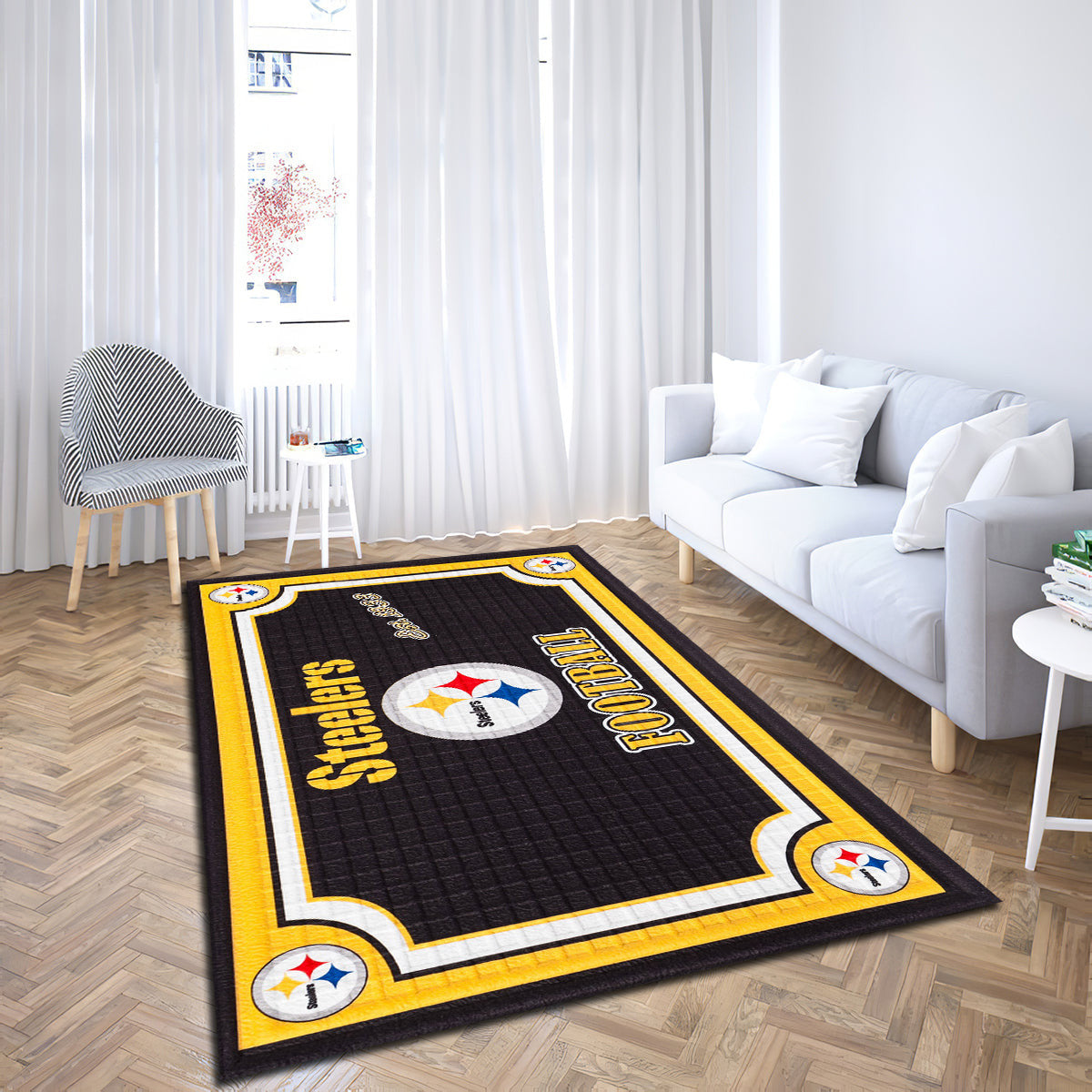 Pittsburgh Steelers Embossed teppich, teppiche - geprägt outdoor teppich, teppich wohnzimmer , Küchenteppich, kinderzimmer, modern