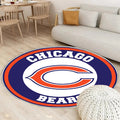 Chicago Bears Kreis Logo Teppich Rund, Teppiche - Outdoor Teppich Rund, Teppich Wohnzimmer, Carpet, Rug
