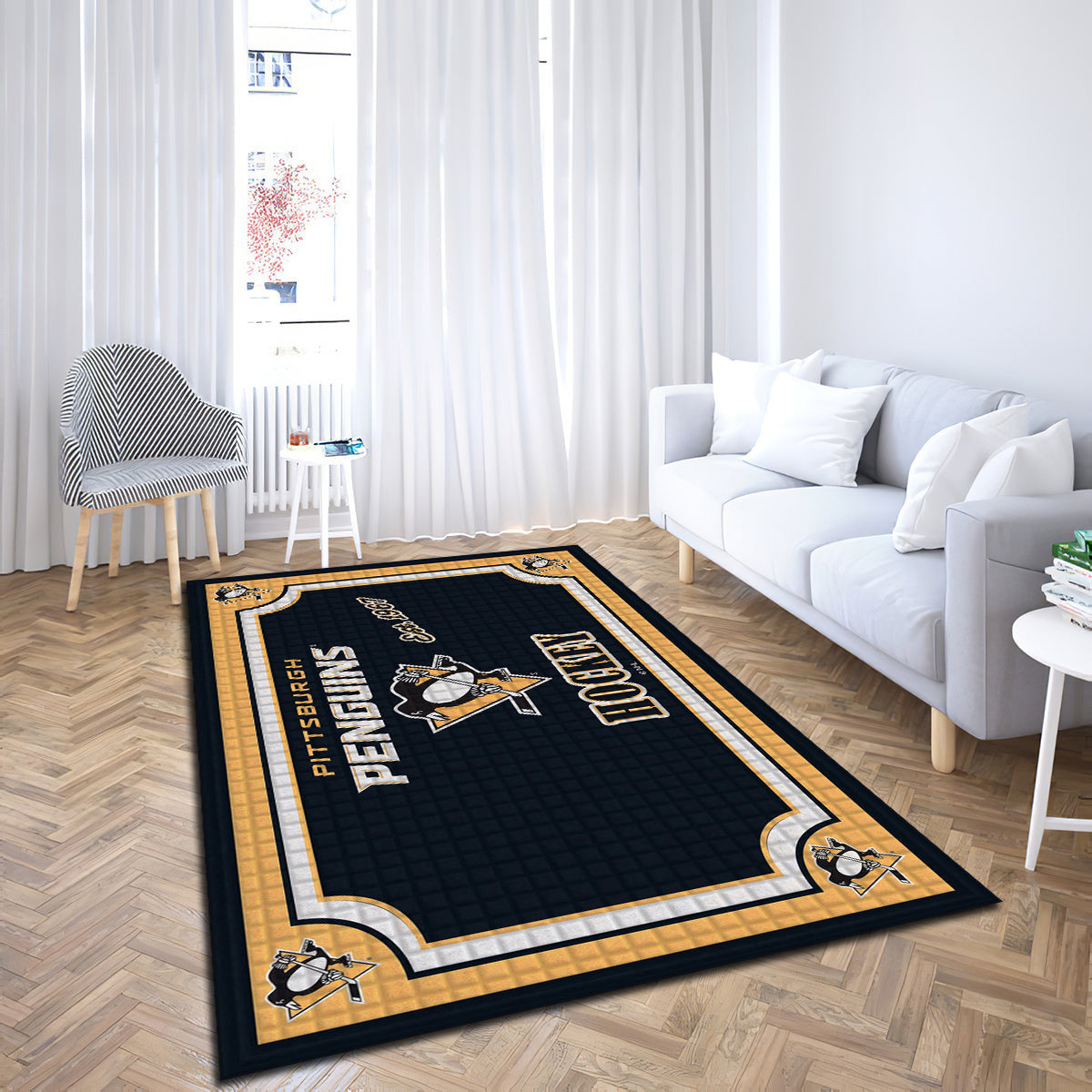 Pittsburgh Penguins Embossed teppich, teppiche - Pittsburgh Pinguine geprägt outdoor teppich, teppich wohnzimmer , Küchenteppich, kinderzimmer, modern