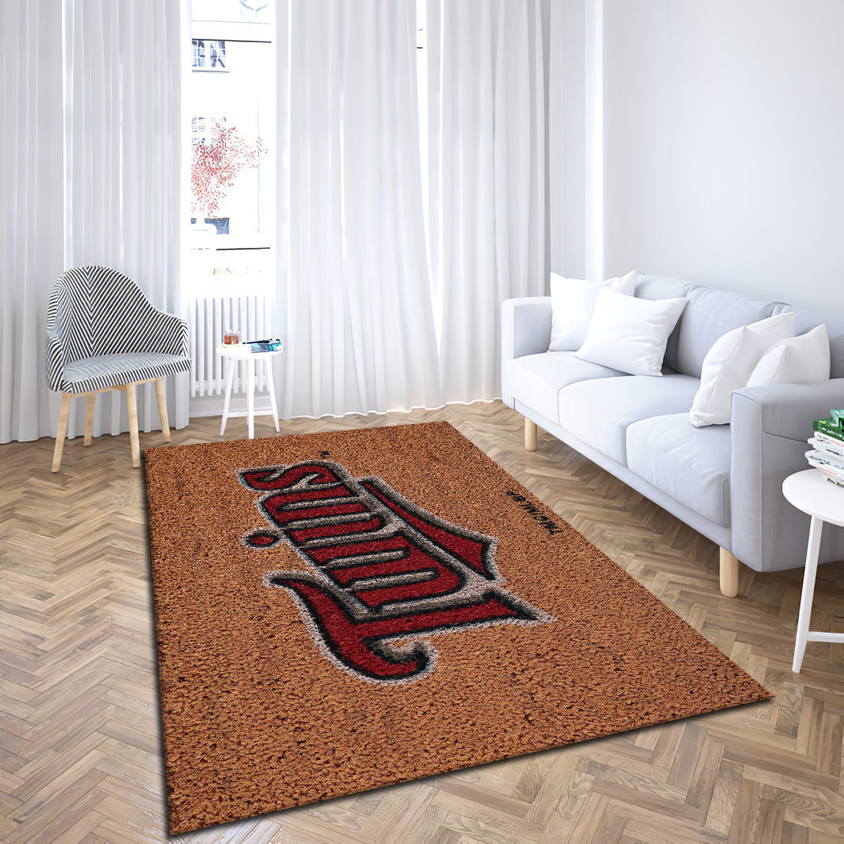 Minnesota Twins Logo Coir teppich, teppiche - aus Kokosfaser outdoor teppich, teppich wohnzimmer , Küchenteppich, kinderzimmer, modern