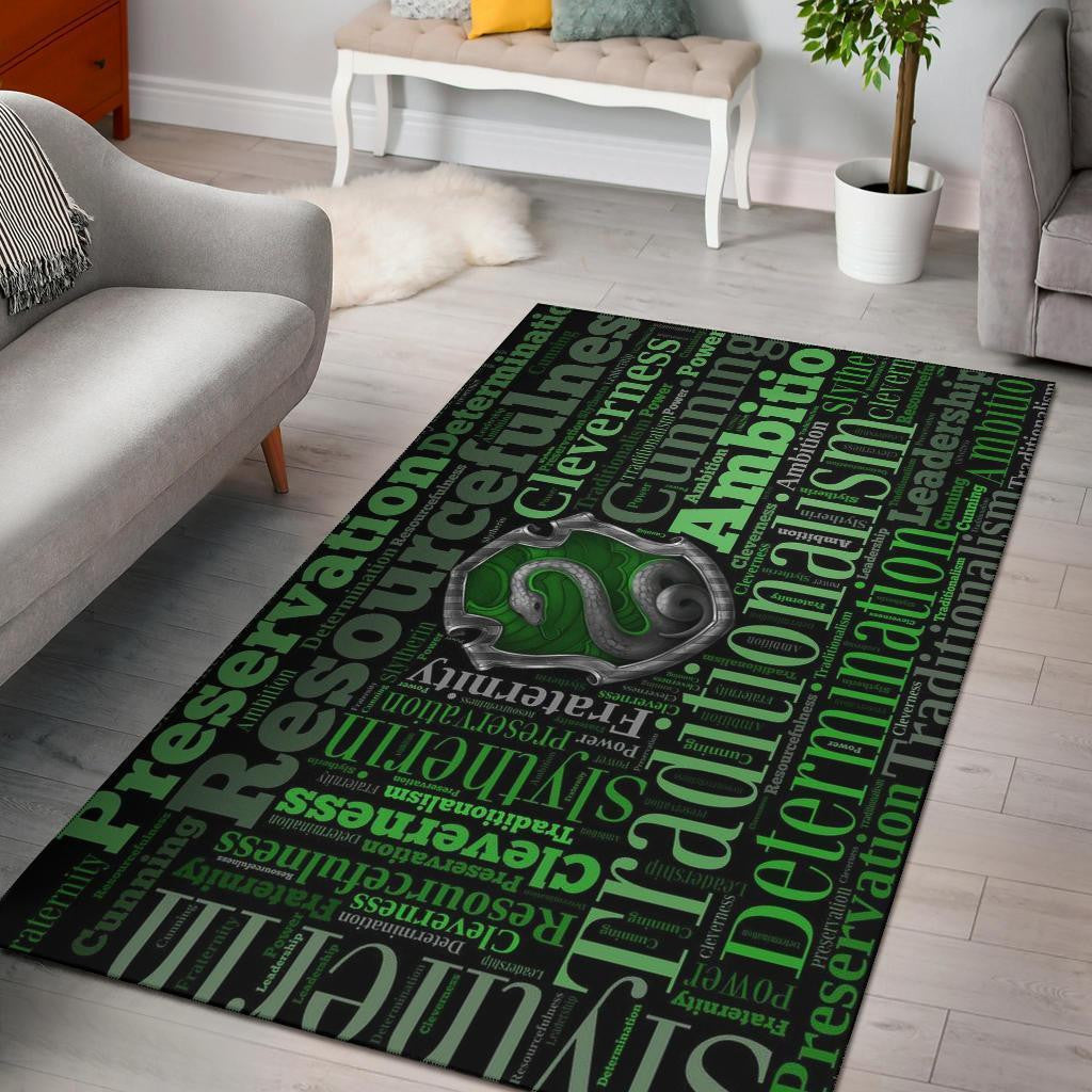 Slytherin Harry Potter teppich, teppiche - Slytherins outdoor teppich, teppich wohnzimmer , Küchenteppich, kinderzimmer, modern