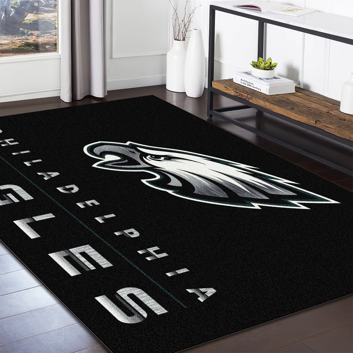 Philadelphia Eagles Imperial X Chrome teppich, teppiche - chrom outdoor teppich, teppich wohnzimmer , Küchenteppich, kinderzimmer, modern