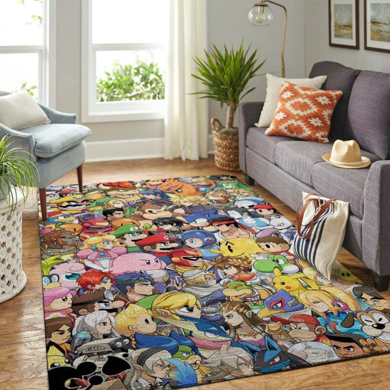 Super Mario Teppich, Teppiche - Outdoor Teppich, Teppich Wohnzimmer, Küchenteppich, Kinderzimmer, Modern