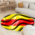 Baden Baden Flaggen Städte Von Deutschland Teppich Rund, Teppiche - Europa Outdoor Teppich Rund, Flagge Von Baden Baden Teppich Wohnzimmer, Carpet, Rug