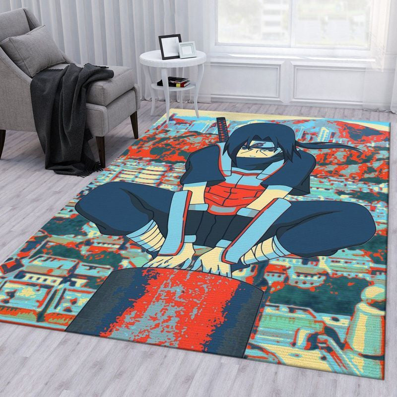 Uchiha Itachi Naruto Anime 4 Teppich, Teppiche - Outdoor Teppich, Teppich Wohnzimmer, Küchenteppich, Kinderzimmer, Modern