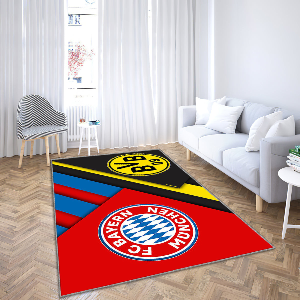 Bayern Munich Teppich, Teppiche - Vs Outdoor Teppich, Teppich Wohnzimmer, Küchenteppich, Kinderzimmer, Modern