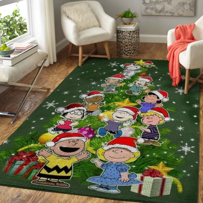 Snoopy Weihnachten 7 Teppich, Teppiche - Outdoor Teppich, Teppich Wohnzimmer, Küchenteppich, Kinderzimmer, Modern